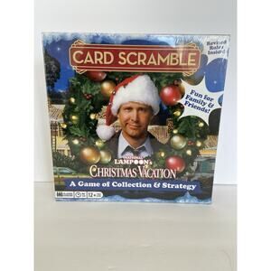 New Card Scramble National Lampoons Christmas Vacation Board Game Factory Sealed